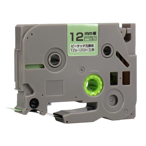 �y�G�R�X���z�u���U�[�p �s�[�^�b�`�݊� TZe-12GH �~���g�O���[��/�O���[���� 12mm(�e�[�v��) 1�� TZe�e�[�v�݊� ���K�[���[�J���[�� ���x�����C�^�[ P-TOUCH CUBE �s�[�^�b�`�L���[�u�Ή�