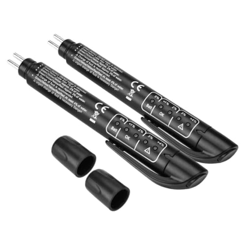 iplusmile 2pcs Tester Pen for Car Accurate Liquid Testing Tool High-Precision Sensor Quick and Quality Measurement Essential for Vehicle Safety