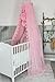 Fancyroom Bed Canopy for Baby, Princess Cot, Mosquito Net, Side Cot Canopy, Room Decoration, Children's Room Made of Premium Tulle (Pink)