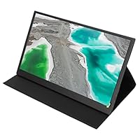 Tragbarer 1080P Monitor, 15,6 Zoll Full HD 1920 X 1080 USB C Computerbildschirm, IPS Bildschirm mit Zwei Lautsprechern, HDR SRGB Monitorverlängerung, Externer Monitor für Laptop, Telefon, Laptop Compu