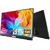 InnoView Monitor portátil de 15.6 pulgadas para portátil FHD 1080P USB-C Monitores de viaje integrado con soporte ajustable de 90° sin bolsa, monitor portátil HDR IPS para MacBook PC, teléfono, Xbox