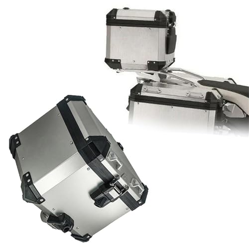 �o�C�N�p���[�{�b�N�X �o�C�N�A�N�Z�T���[ �T�C�h�{�b�N�X ���Q�b�W�p�j�A ���[�g�����N ���s�p�g�b�v�P�[�X �A���~ F750/F850 GS 2018 2019 2020 2021 2022 2023 2024(Top Case Silver)