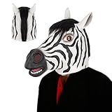 Design réaliste : fabriqué en latex, ce masque zébré offre des textures réalistes et des rayures vives qui captent instantanément l'attention, parfait pour les fêtes masquées et les jeux de rôle.