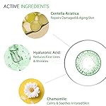 Cica Calming Mask for Face Sensitive Irritated Skin, Soothing, Moisturizing, Korean Anti Aging Face Mask, Eve Vegan, Chamomile, Hyaluronic Acid 10EA - Image 2