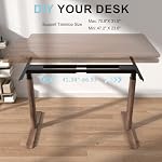 Dual Motor Standing Desk Frame, Electric Sit Stand Base with Oval Legs | Height Adjustable Legs, 264 lb Capacity, Fits 47.2"–70.8" Tabletops, Memory Controller, Anti-Collision,Heavy-Duty Steel Frame