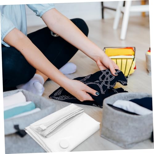 Pochette de rangement sous vide matelas réutilisable housse compression vêtements - 5