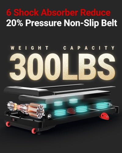Image of HARISON Folding Treadmill for Home with Smart App & Manual Incline | 10% Incline, 300 LB Capacity, Max 8.7 MPH Speed, 6-Layer Shock Absorption, Bluetooth Connectivity & Space-Saving Design