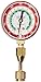 Yellow Jacket 40331 Red Pressure Gauge with 19110 Quick Coupler