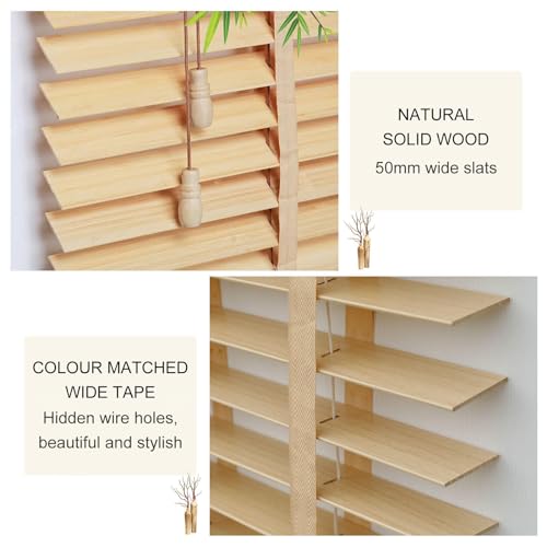 Persianas venecianas de madera maciza para un control lumínico elegante en interiores 3
