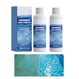 Schwimmbad-Reiniger für Aufstellpools & Eingrabepools, Poolwasser-Reinigungsflüssigkeit, Swimming Pool Purifier, Pool-Klärmittel, Kristallklares Wasser, Entfernt Trübungen (1)