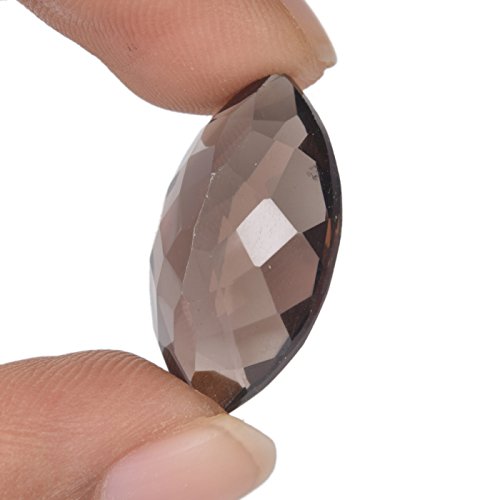GEMHUB Top Grade Smoky Topaz 18.00 Ct Marquise Cut Topaz, November Birthstone Brown Topaz Gemstone BM-9163