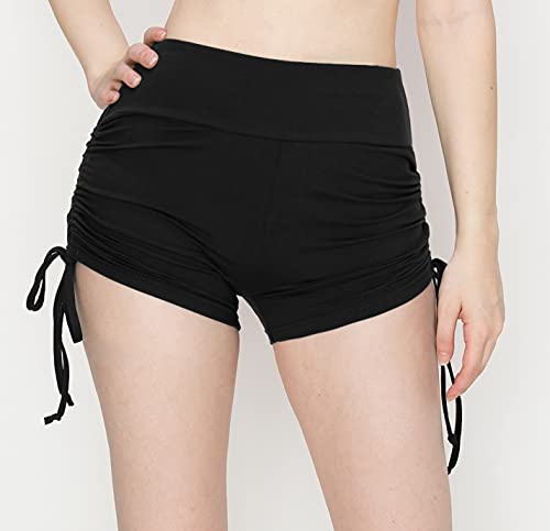 Image of ALWAYS Faux Leather Shorts - High Waist Active Stretch Yoga Short Pants for Women