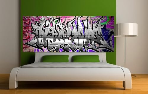 Jm-Déco Stickers tête de lit Graffiti Tête de lit 100x39cm