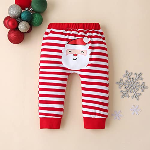 Pasgeboren Jongens Meisjes Kleding, Vrolijk Kerstfeest Unisex Baby 3 Stuk Kleding Set Leuke Top + Gestreepte Broek Gestreepte Broek Afneembare Hood Romper Pak - Afbeelding 5