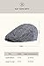 BABEYOND Men's Flat Cap Newsboy Hats Herringbone Tweed Cabbie Hat for Men 1920s Ivy Irish Driving Hats Gatsby Hat Gray