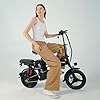 DDC SPORT Folding Electric Bike, Electric Bicycle with 48V 20AH Removable Battery, Folding Electric Bike for Adults Teens,14'' Ebike Urban City with 10 Shock Absorptions #4