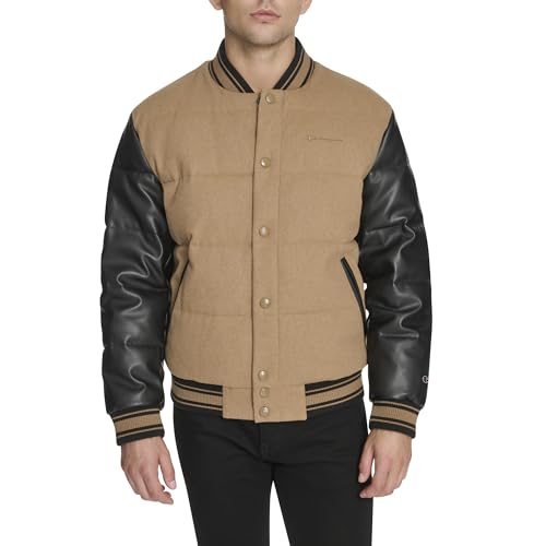 Champion Men's Varsity Bomber Puffer Jacket