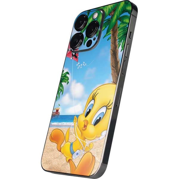 Skinit Decal Phone Skin Compatible with iPhone 14 Pro Max - Officially Licensed Looney Tunes Tweety Bird iPod Design