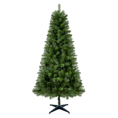 BEAUNICORN 6ft Christmas Tree with 582 Tips, Hinged Unlit Classic