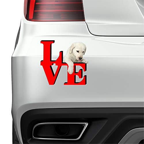 Work House Yellow Lab Dog Love Park Cute Dog Fridge Refrigerator Car Magnet #TOP1