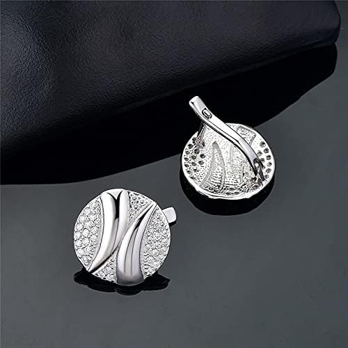 Boucles d'oreilles à clip pour oreilles non percées avec micro pavé clair