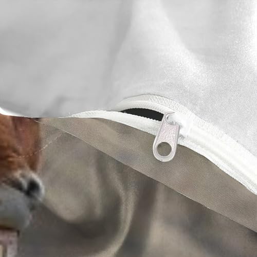 Housse de couette double microfilbre animaux 3D avec taies d'oreiller pour garçon