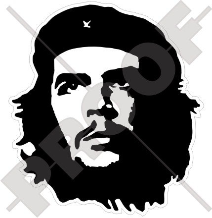 CHE GUEVARA Révolutionnaire, 100mm Vinyl Sticker, Autocollant