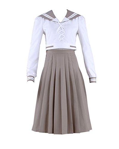LYLAS Women's Cospaly Costume School Uniform Dress Full Set (Female-Small)