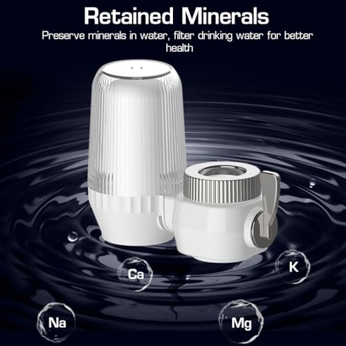 Image of Supvox Faucet Activated Carbon Water Filter Active Carbon Filtration Core Water Filter Faucet Mount Water Filtration System for Tap Water, Hard Water Softener, Universal Water Tap Filter, Clear