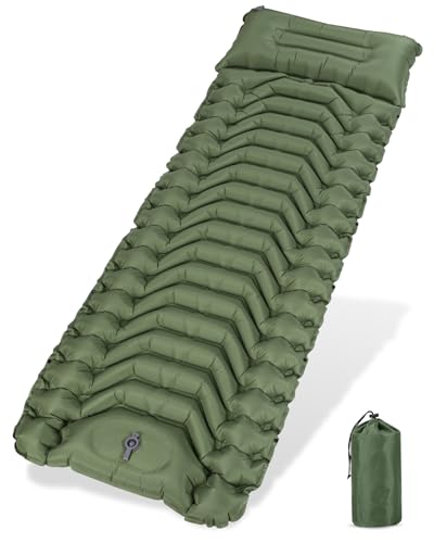 Zhufas Isomatte Selbstaufblasend, 13CM Luftmatratze Camping,Aufblasbare Isomatte, Wasserdicht Camping Matratze Outdoor, Ultraleicht Luftmatratze mit Fußpresse Pumpe, Für Wandern, Outdoor, Zelt,Strand Zhufas Isomatte Selbstaufblasend, 13CM Luftmatratze Camping,Aufblasbare Isomatte, Wasserdicht Camping Matratze Outdoor, Ultraleicht Luftmatratze mit Fußpresse Pumpe, Für Wandern, Outdoor, Zelt,Strand
