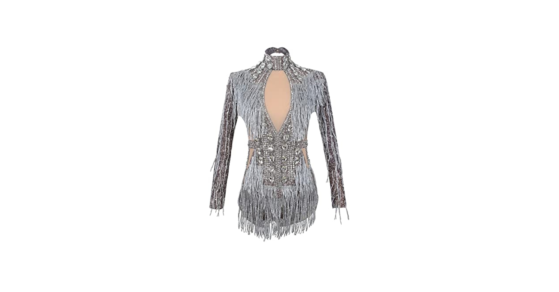 Amazon.com: YUANTONG See Through Mesh Rhinestone Bodysuits