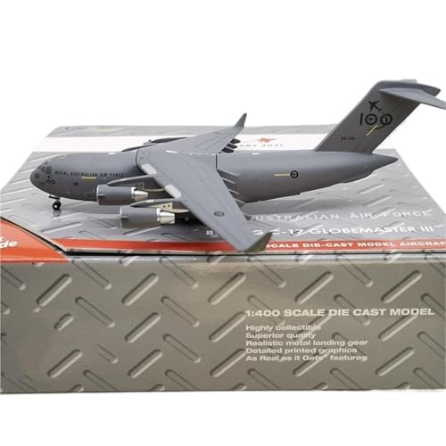 Modèle d'avion miniature C-17 RAAF 13 cm le cadeau idéal pour passionné d'aviation militaire 1:400