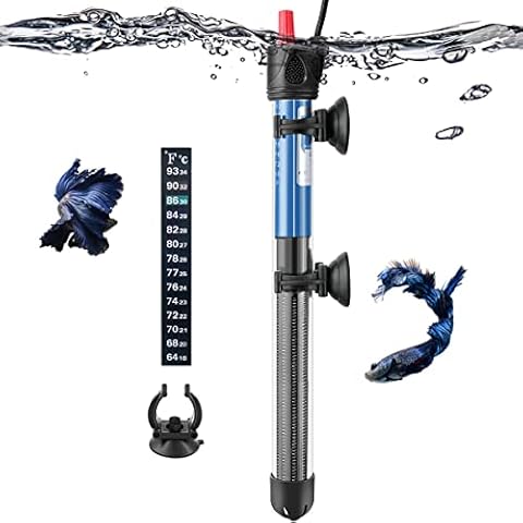 PYPABL 300W Aquarium Heater, Submersible Glass Heater for 140-300L Fish and Turtle Tank Cover