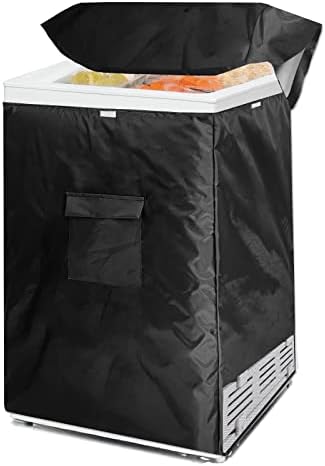 Bitubi Chest Freezer Cover– Waterproof, Dustproof, Sun-Proof, L28”W23”H34” Suitable for most 5.0 Cubic Compact Deep Freezer on market (Black)