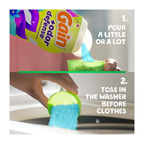 Gain + Odor Defense Laundry Scent Booster Beads For Washer, Super Fresh Blast Scent, 20.1 Oz, He Compatible #TOP3