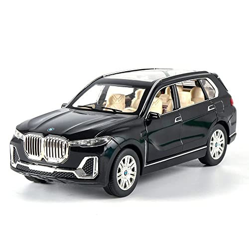 Image of Exclusive Alloy Metal 1:24 Bmmw X7 Model Car, Zinc Alloy Die-Cast Toy Vehicles, Openable Doors, Music, Lights & Pull Back Toy Car With Sound & Light For Kids (Bmmw X7),Multicolor
