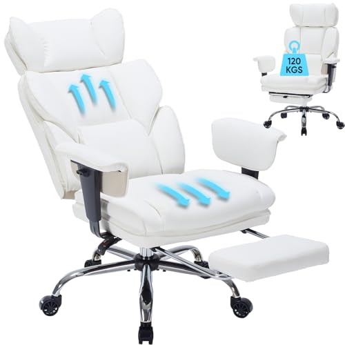 Chefsessel mit hoher Rückenlehne, Bürostuhl Ergonomischer mit...