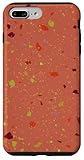 Installation facile Cute Red Terrazzo Pattern Terracotta Red Clay Terrazzo Color Coque pour iPhone 7 Plus/8 Plus