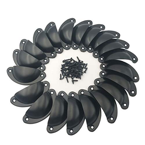 PUERHUACI Poignée de Coquille Vintage,Poignee de Meuble Vintage Bouton de Porte Décoration Rétro Bouton de Porte de Placard,20 Pièces Rétro Poignées de...