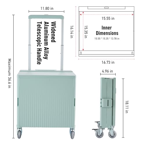 Carrito de la compra plegable con tapa para camping y mercado 7