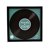 Frame measures approximately 18.5 x 18.5 cm Perfect size to display your 7 inch vinyl records Easy to insert and display your record Black frame is made of plastic with an acrylic front, not glass Perfect gift for a vinyl lover