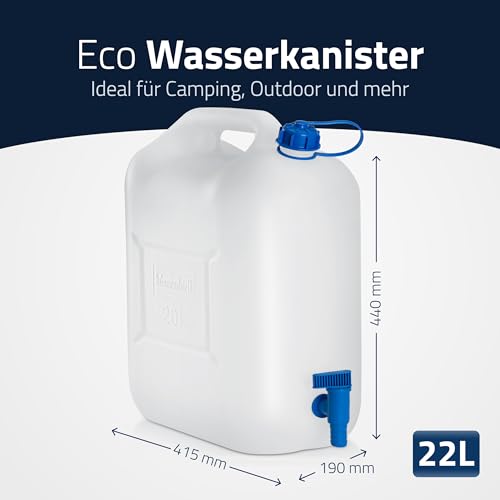 hünersdorff 817710 Wasserkanister STANDARD mit festmontiertem Ablasshahn – Ansicht 3