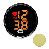 Orologio da cruscotto per auto, orologio elettronico autoadesivo per il cruscotto dell