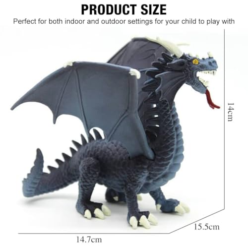Image of 3D Flying Dragon Dinosaur Toys for Kids Realistic Dinosaurs Figure Playset Item Learning & Educational Dino World Dragons Toys for Girls & Boys Animal Action Figurine Birthday Gift