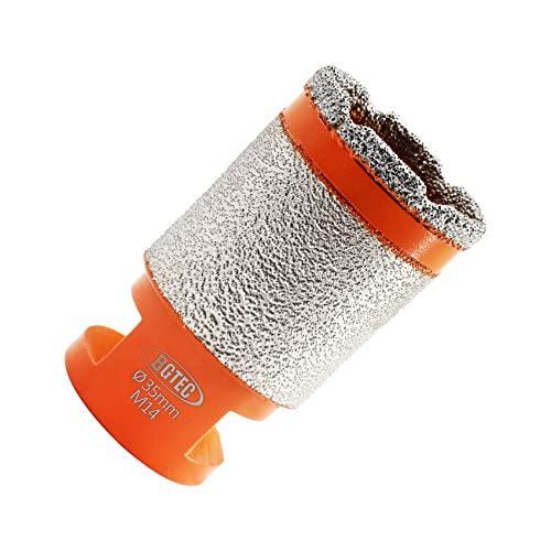 Frese a corona diamantata-BGTEC 35 mm fresa a tazza con punta a dito per smussare le piastrelle in gres porcellanato Marmo Granito Ceramica，M14 Filetto