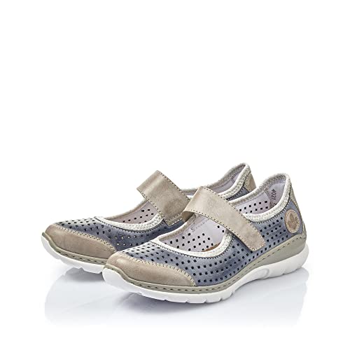 Image of Rieker NikitaB5 Sneaker Womens Slip On 37 M EU BlueSteel