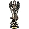 Pacific Giftware Archangel St. Gabriel with Sacred Scroll Saint of Messenger from God Black Base with Brass Name Plate Bronze-Finished Religious Figurine 8.25 H