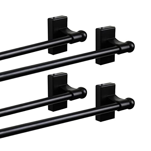 Magnetic Rod 7/16 inch 28-48 inch long - Black (Set of 4)