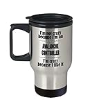 Avalanche Controller Gifts - Avalanche Controller Travel Mug - Thermos Cup For Retired Or Graduating Avalanche Controller, Stainless Steel Insulated Tumbler