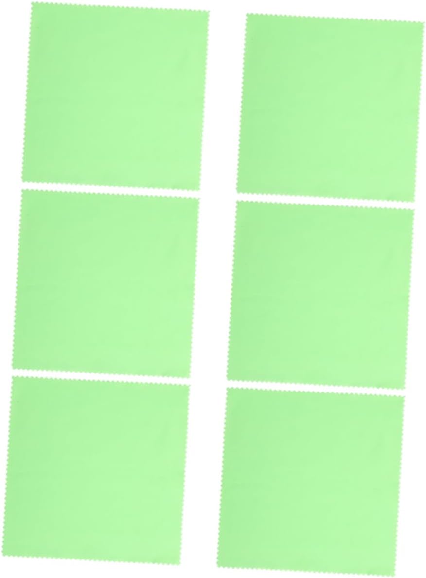Clarinet Cleaning Cloth 6pcs Flannelette Green Polishing Cloth